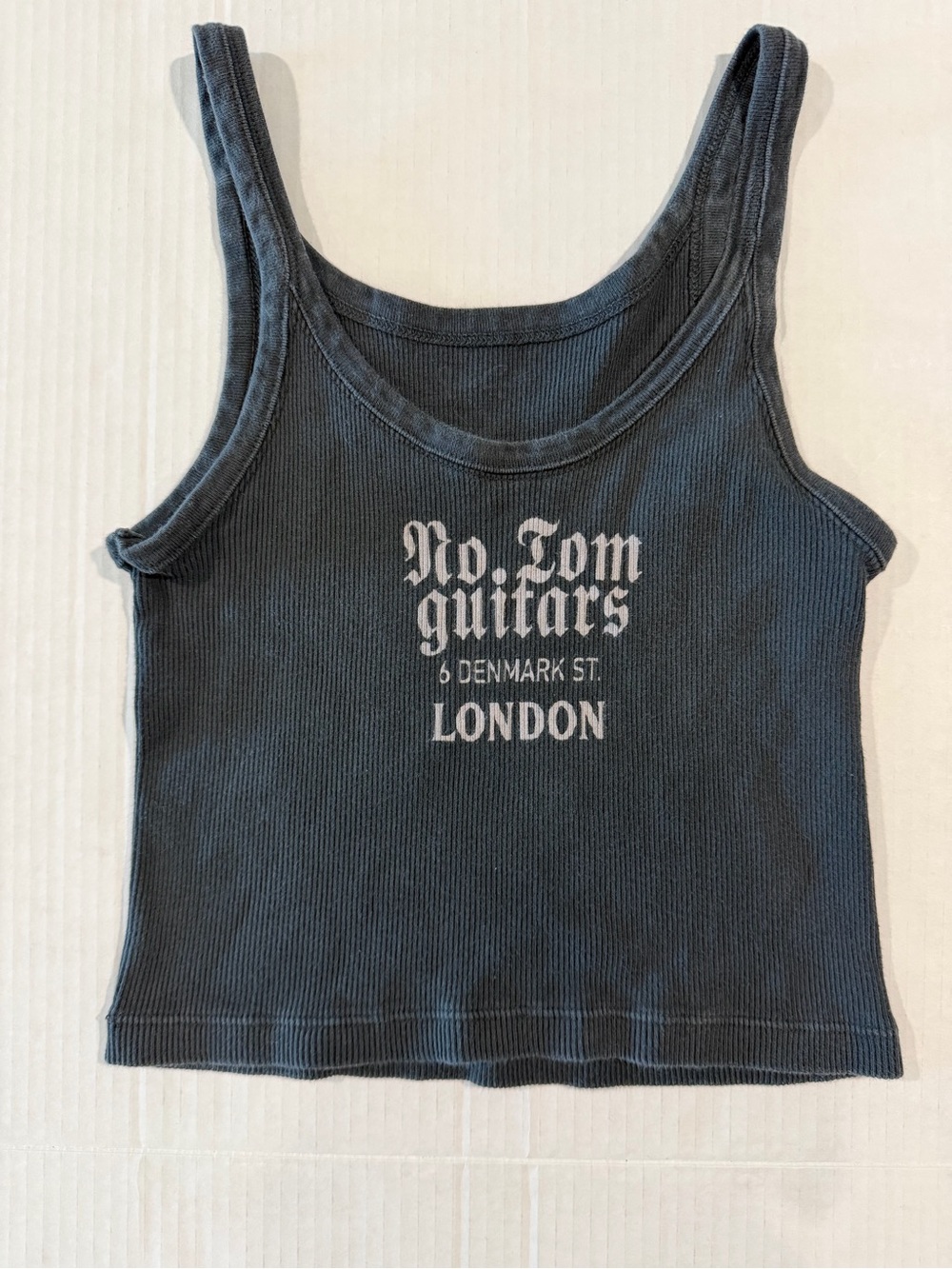 John Galt No.Tom Guitars London Ribbed Graphic Tank Top